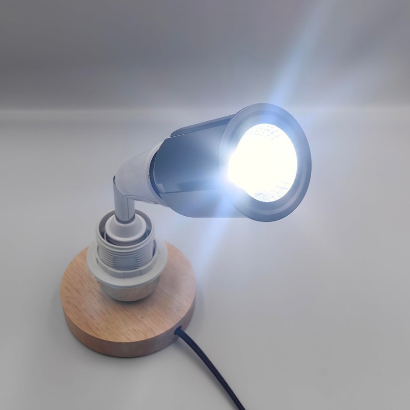 12W LED Spotlight Bulb Daylight White 6000K, Extra Long Adjustable