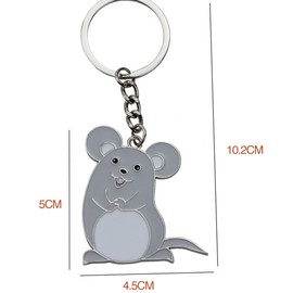 WRITWAA Set of 3 Stainless Steel Key Chains Cute Key Rings Handbag Pendant Key Chain Souvenir Metal Keychain Christmas Socks Gift Model, As Shown