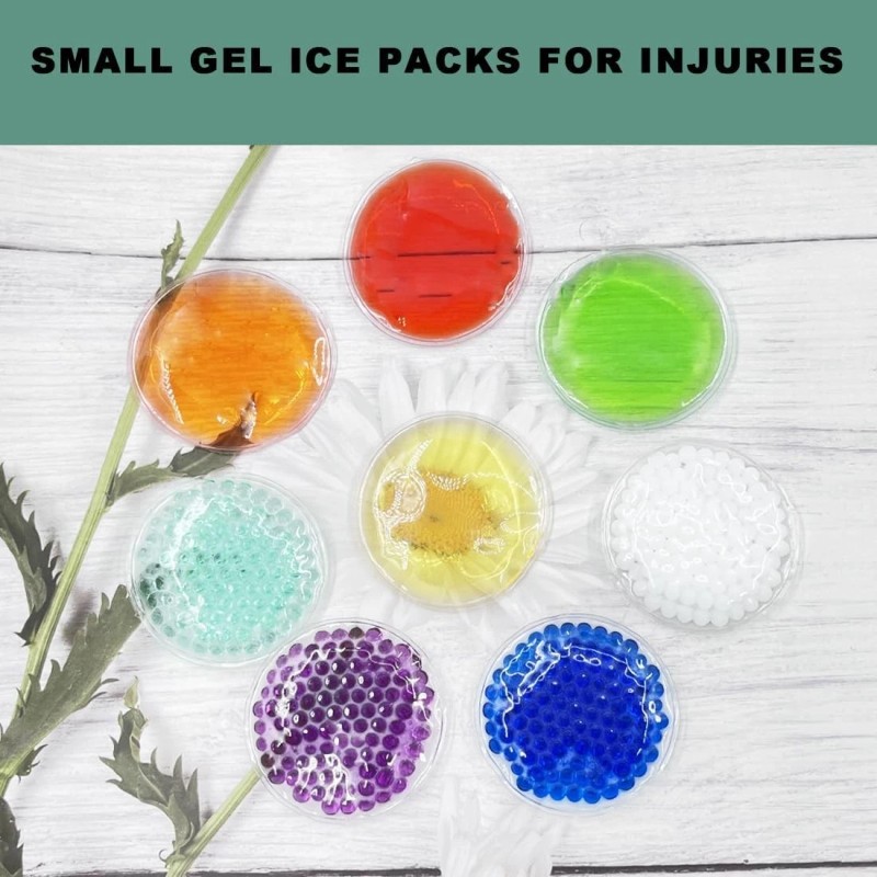 Coldcool Boo Boo Ice Packs 8Pcs Gel Bead Cold Compress