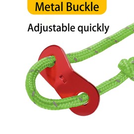 Febcraft Guy Lines 4mm Tent Ropes - Durable Ropes for Tents with Adjusters and Tensioners Tent Accessories and Camping Rope - Tactical and Reliable Tent Guy Lines