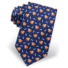 Men's 100% Silk Fetchin Bulldog Dog & Bones Animal Tie