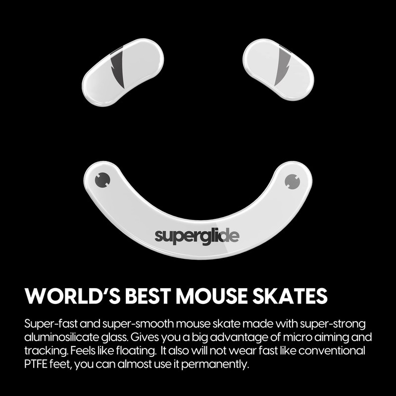 Superglide - Fastest and Smoothest Mouse Feet/Skates Made with Ultra