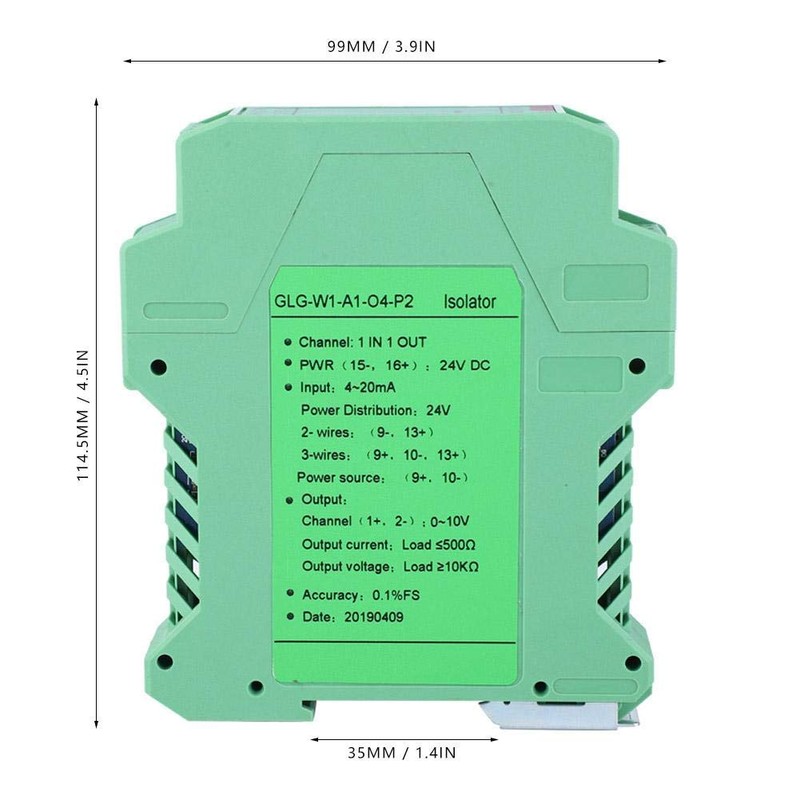 DC 24 V Power Signal Isolator Transmitter 4-20 mA SPS
