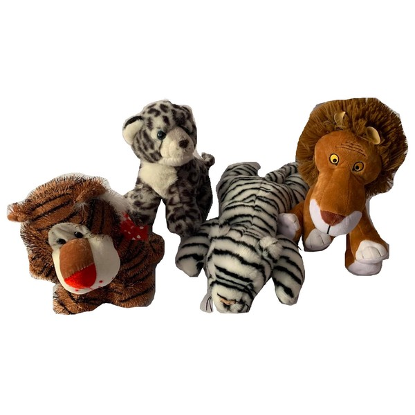 Weighted buddy, white leopard, tiger, lion with 2 lbs, weighted