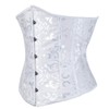 Sxybox Women's Satin Lace Up Corset Underbust Waist Trainer Corsage