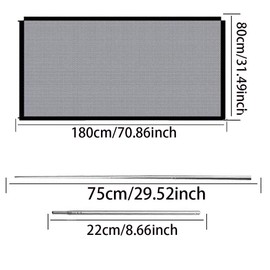 Foldable Dog Safety Gate, Dog Door Safety Gate, Barrier for Pets, Dogs, Cats, Dog Barriers (180 x 80)