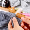 4 Pieces Leather Thimble Hand Sewing Thimble Finger Protector Coin