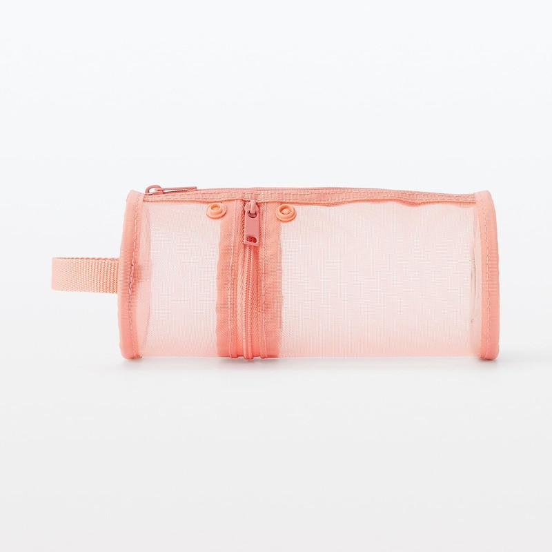 MUJI NDG48A3A Nylon Mesh Pencil Case for Vertical or Horizontal
