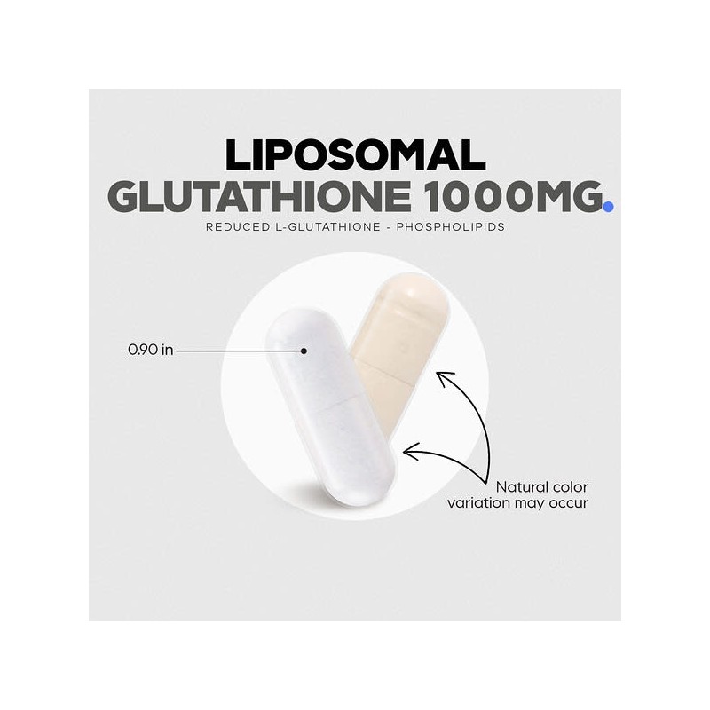 Codeage, Liposomal Glutathione, Veggie Capsules 60 Tablets (500mg per capsule)