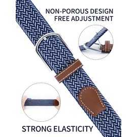 Multicolored Stretch Woven Golf Belt Perfect for Golf, Casual and Sports Attire Elastic Braided Belt for Men and Women