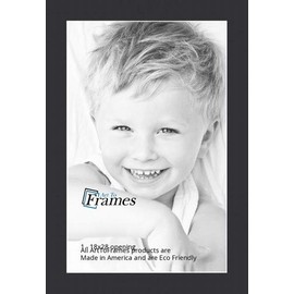 ArtToFrames MAT-21-18x28-Black 18x28 Smooth Black Custom Mat
