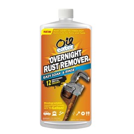 Oil Eater Overnight Rust Remover - Safe & Easy Soak for Tools, Auto Parts, Antiques, 32oz Concentrate - Makes 1-Gallon