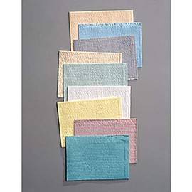 TIDI Products TID 917400 Towel, 3-Ply Tissue & Poly, Lavender, 13" x 18" (Pack of 500)