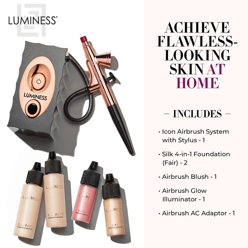 Luminess Air Icon Makeup Airbrush System and 4-Piece Foundation Starter