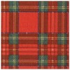 Caspari - Plaid Party Napkins, Red and Green, (Pack of