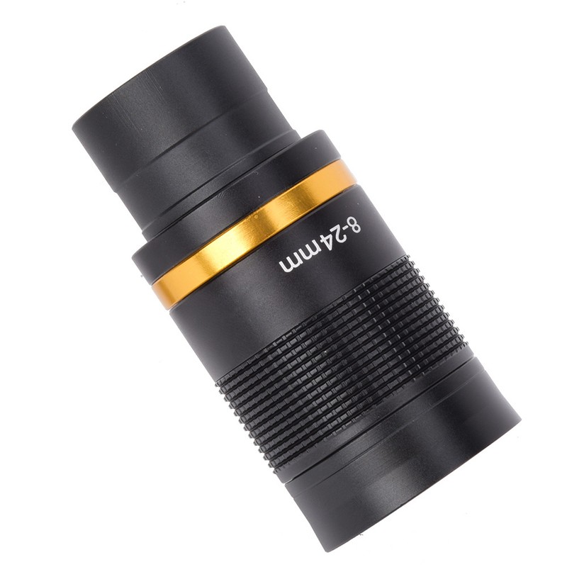 8~24mm Telescopic Eyepiece Continuous Zoom All Metal Telescope Eyepiece with