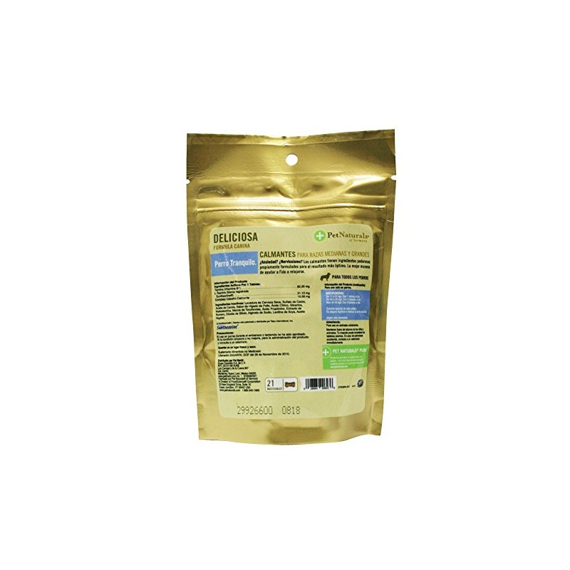Pet Naturals Calmantes para Perros, Razas Medianas y Grandes