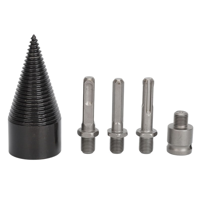 5Pcs Firewood Log Splitter Drill Bit Steel Wood Splitting Logs