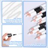 BOHUIZ 12Pcs White Barber Pencil with 2 Sharpener, Magic Hairline
