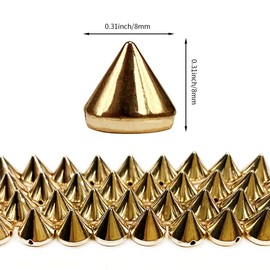 300 piezas de 8 mm de acrílico con forma de bala en forma de cono para manualidades