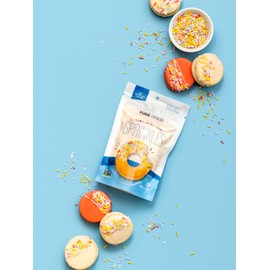 Pure Food By Estee Natural Rainbow Color Sprinkles, 5oz | Vegan Sprinkles for Ice Cream | Dye Free | Rainbow Jimmies for Baking | Natural Colors | Soy Free, Gluten Free, Dairy Free, Nut Free