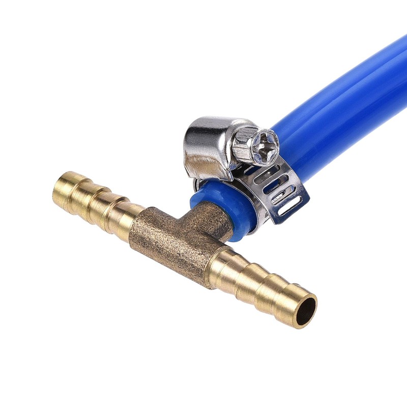sourcing map Barb Hose Fitting 6mm OD Tee T Shape