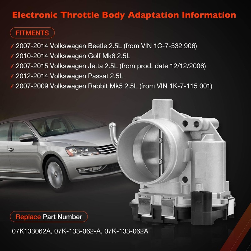 Throttle Body Assembly | for 2007-2015 VW Volkswagen Beetle Golf