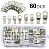 60Pcs SC Tinned Copper Lug Ring Wire Connectors Heavy Duty