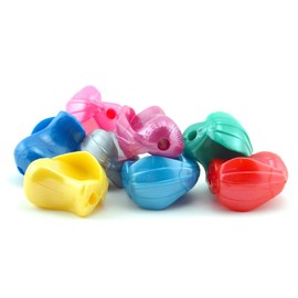 The Pencil Grip Pencil Grips, The Crossover Grip, Metallic Ergonomic Writing Aid For Righties And Lefties, Colorful Pencil Grippers, Assorted Metallic Colors, 6 Count - TPG-17706