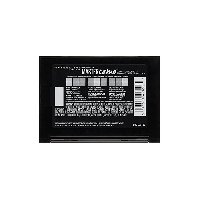 Maybelline Facestudio Master Camo Color Correcting Kit, Medium, 0.21 oz.