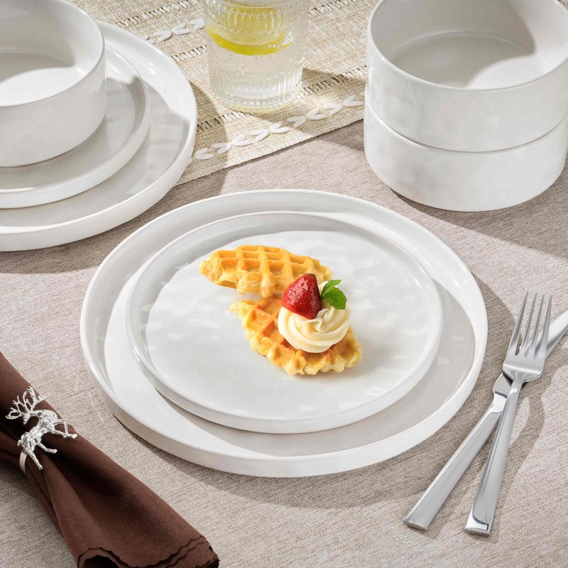 Herogo 24 Pieces Dinnerware Sets for 8, Dishes Plates and