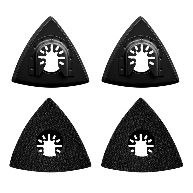 4-Pack Triangle Oscillating Sanding Pads – 3-1/8 Inch Hook &
