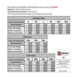 TFENRIS Canvas-Medieval Viking Canvas Trouser-Brown-L