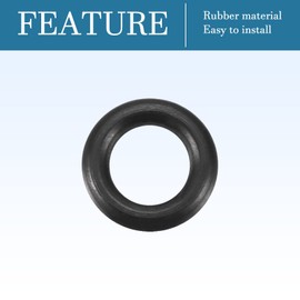 QUARKZMAN 20 Pieces Nitrile Rubber for Tap Repair 7 mm x 4 mm x 1.5 mm for Tap Plumber Repair Seal Connection, Black