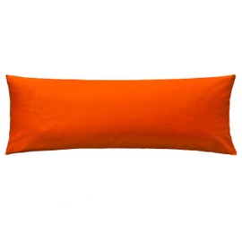 iMaylex Soft 100% Egyptian Cotton Zipper Pillow Case, Cozy and Lightweight, Easy Care, Oragne, Body, 20" x 54"