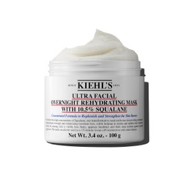 Kiehl's Ultra Facial Overnight Hydrating Face Mask with 10.5% Squalane, Deeply Hydrates Skin & Strengthens Moisture Barrier, Treats Dryness & Flaky Skin, Paraben-free, Fragrance-free - 3.4 fl oz