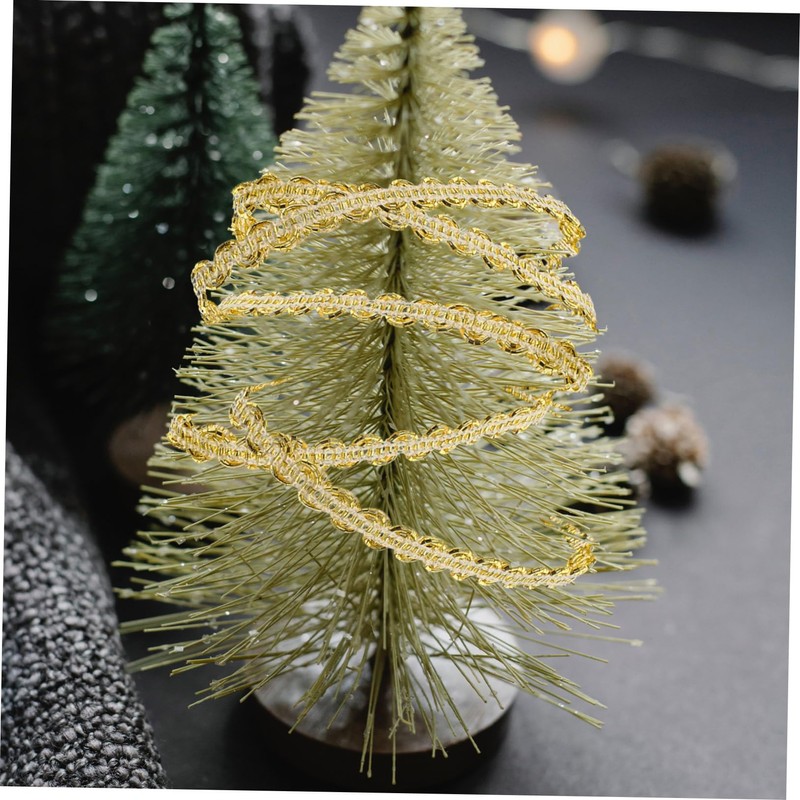 SEWACC 0.6cm 10m Curved Braided Gimp Trim Ribbon for Christmas