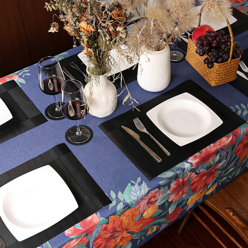 Neween Placemat with Compatible Coaster, Fine Weaving Insulation Placemat Set