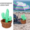 BIUDECO Inflatable Pool Floats Fun Unique Cooler Cactus Shape Ice