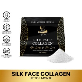 Coco March Silk Face Collagen Peptides Silky Radiant Skin New Amino Molecules for Hair Nails-Joint Health-20g Protein NO Taste-Dissolves Instantly
