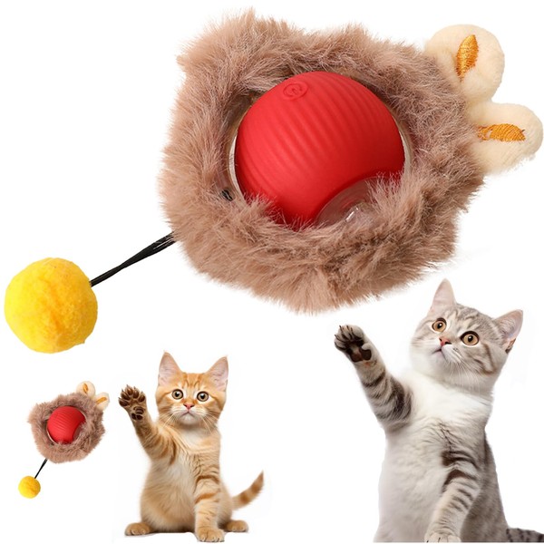 Interactive Cat Toy, Cat Ball, Chewie Rolling Ball, Interactive Cat