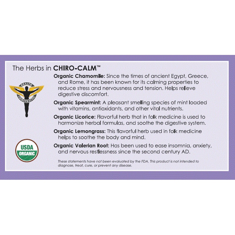 Edom Laboratories Chiro-Calm - Organic Herbal Tea for Sleep -