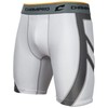CHAMPRO boys Wind Up Compression Polyester Spandex Sliding Short, White,