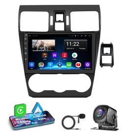 【4+32G】 Car Radio for Subaru Forester WRX Impreza 2013-2015, 9 Inch Android 12 Car Stereo Support Wireless Carplay&Android Auto/HD Backup Camera/Bluetooth5.2/Voice Control/GPS/WiFi/FM Radio/SWC