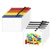 Document Wallet A5-14 Pieces Transparent Document Folder with Zipper, Mesh