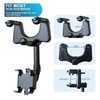 Car Rearview Mirror Phone Mount 360 Degree Rotation Cell Phone