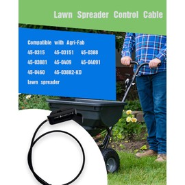 OWNDR 49447 Lawn Spreader Control Cable Fit for Agri-Fab 45-0315 45-03151 45-0388 45-03881 45-03882-KD 45-0409 45-04091 45-0460, Fit for MTD Craftsman Lawn Spreaders Parts Same as 47999