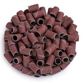 MelodySusie 100 pcs Professional Sanding Bands for nail drill, 180 Grit Efile Sanding Piece Set
