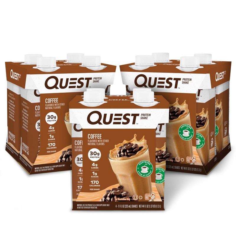 Quest Protein Shake Bundle - Chocolate (Pack of 12) and