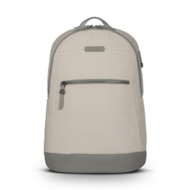 Targus Avila Backpack for 15–16” Laptops – Stylish Eco-Friendly Bag with Laptop Compartment, Hidden Pocket, Water-Resistant Fabric, Travel-Ready Design, French Oak, TBB65013GL